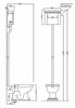 Бачок для унитаза Kerasan Retro 108001 подвесной для высокой трубы