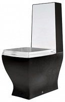 Чаша для унитаза-компакта ArtCeram Jazz JZV003 черная с белым