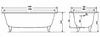 Чугунная ванна Timo Standart 3V 150x70 с ручками
