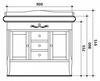 Мебель для ванной Kerasan Retro (100 см) орех