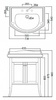 Мебель для ванной Kerasan Retro с дверцами (73 см) орех