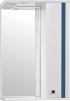 Зеркальный шкаф Style Line Флокс 55/С, синее стекло
