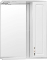 Зеркальный шкаф Style Line Олеандр-2 65/С Люкс, белый