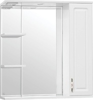 Зеркальный шкаф Style Line Олеандр-2 75/С Люкс, белый