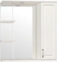 Зеркальный шкаф Style Line Олеандр-2 75/С Люкс, рельеф пастель