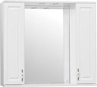 Зеркальный шкаф Style Line Олеандр-2 90/С Люкс, белый