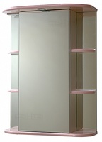 Зеркало-шкаф СанТа Герда 55 свет розовый